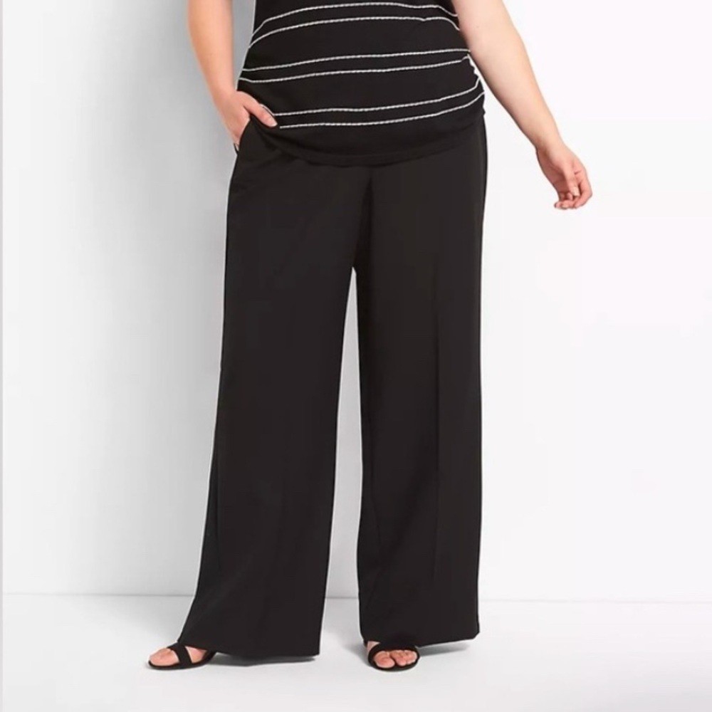 Women’s plus black trouser dress pants